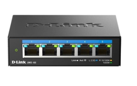D-Link Przełącznik DMS-105 5x2.5GE Multigigabit D-Link Przełącznik DMS-105 5x2.5GE Multigigabit