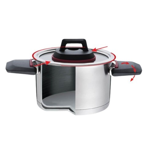 Feel-Maestro Garnek ze składanymi uchwytami 16cm, 1,6l MR-3530-16 Feel-Maestro Garnek ze składanymi uchwytami 16cm, 1,6l MR-3530-16