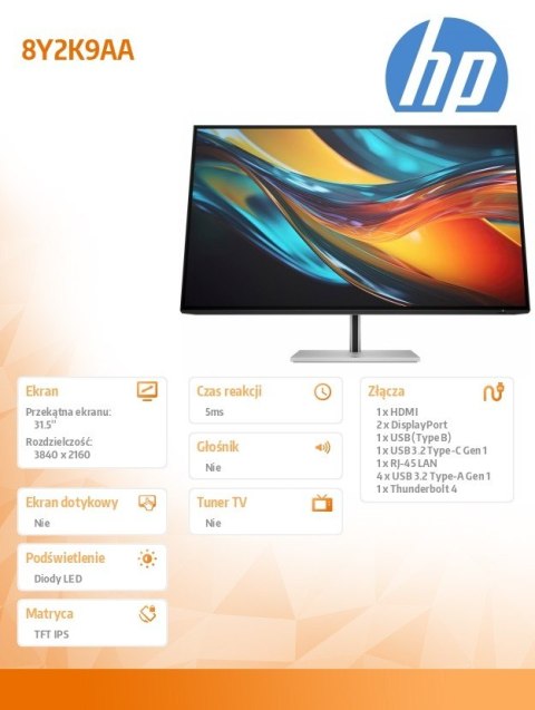 HP Inc. Monitor S7 Pro 732pk 4K Thunderbolt 4 8Y2K9AA HP Inc. Monitor S7 Pro 732pk 4K Thunderbolt 4 8Y2K9AA