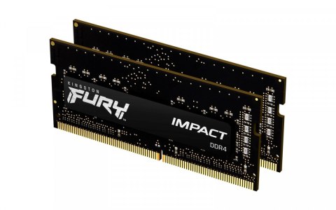 Kingston Pamięć DDR4 FURY Impact SODIMM 64GB(2*32GB)/3200 CL20 Kingston Pamięć DDR4 FURY Impact SODIMM 64GB(2*32GB)/3200 CL20