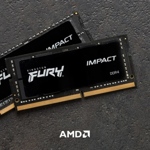 Kingston Pamięć DDR4 FURY Impact SODIMM 64GB(2*32GB)/3200 CL20 Kingston Pamięć DDR4 FURY Impact SODIMM 64GB(2*32GB)/3200 CL20