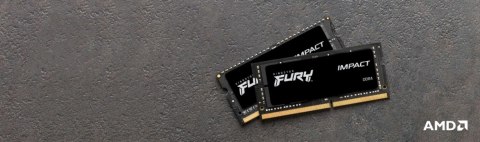 Kingston Pamięć DDR4 FURY Impact SODIMM 64GB(2*32GB)/3200 CL20 Kingston Pamięć DDR4 FURY Impact SODIMM 64GB(2*32GB)/3200 CL20