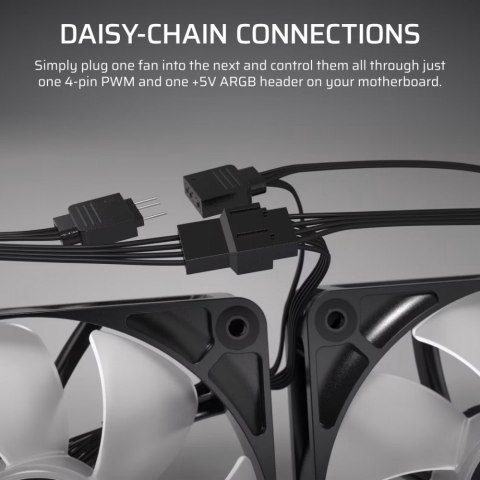 Corsair Wentylator RS120 ARGB 120mm Fan Triple Pack Corsair Wentylator RS120 ARGB 120mm Fan Triple Pack
