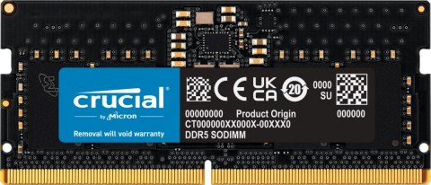 Crucial Pamięć do notebooka DDR5 SODIMM 8GB/5600 CL46 (16Gbit) Crucial Pamięć do notebooka DDR5 SODIMM 8GB/5600 CL46 (16Gbit)