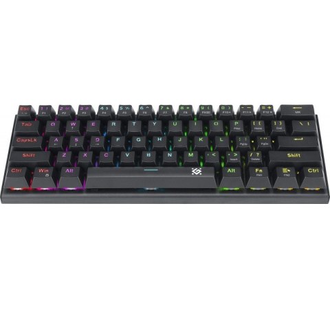 Defender Klawiatura mechaniczna CAIRON GK-081 podświetlenie RGB Czarna Defender Klawiatura mechaniczna CAIRON GK-081 podświetlenie RGB Czarna