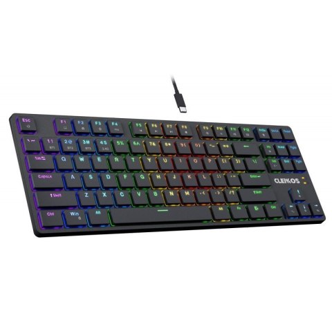 Defender Klawiatura mechaniczna CLEIKOS GK-135 podświetlenie LED Czarna Defender Klawiatura mechaniczna CLEIKOS GK-135 podświetlenie LED Czarna