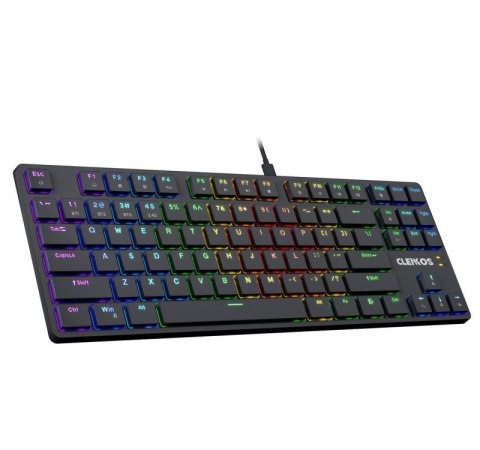 Defender Klawiatura mechaniczna CLEIKOS GK-135 podświetlenie LED Czarna Defender Klawiatura mechaniczna CLEIKOS GK-135 podświetlenie LED Czarna
