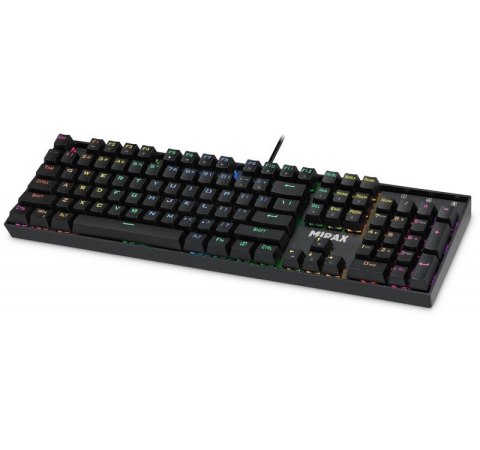 Defender Klawiatura mechaniczna MIRAX GK-352 podświetlenie RGB Czarna Defender Klawiatura mechaniczna MIRAX GK-352 podświetlenie RGB Czarna