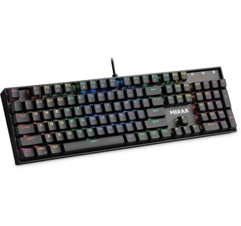 Defender Klawiatura mechaniczna MIRAX GK-352 podświetlenie RGB Czarna Defender Klawiatura mechaniczna MIRAX GK-352 podświetlenie RGB Czarna