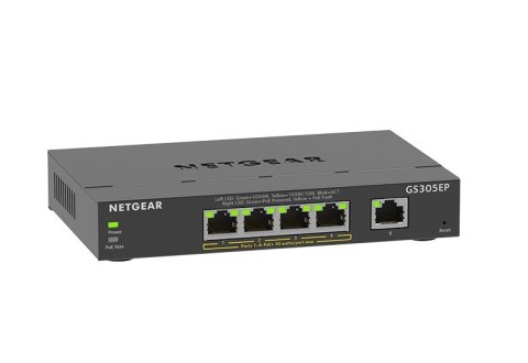 Netgear Przełącznik GS305EP 5x1GE (4xPoE+) Netgear Przełącznik GS305EP 5x1GE (4xPoE+)