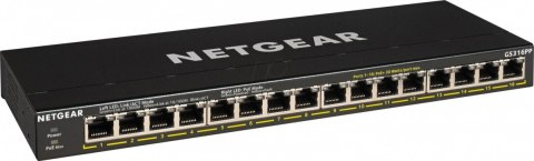 Netgear Przełącznik niezarządzalny GS316P 16x1Gb PoE Netgear Przełącznik niezarządzalny GS316P 16x1Gb PoE