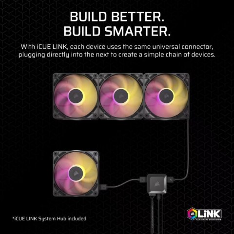 Corsair Wentylator iCUE LINK RX120 MAX RGB 120mm Triple Fan Kit Corsair Wentylator iCUE LINK RX120 MAX RGB 120mm Triple Fan Kit