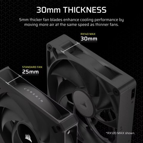 Corsair Wentylator iCUE LINK RX140 MAX 140mm Single Fan Corsair Wentylator iCUE LINK RX140 MAX 140mm Single Fan
