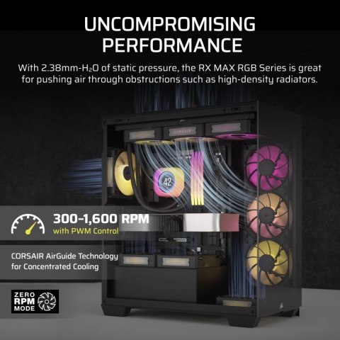 Corsair Wentylator iCUE LINK RX140 MAX RGB 140mm Single Fan Corsair Wentylator iCUE LINK RX140 MAX RGB 140mm Single Fan