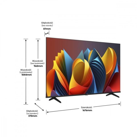 Hisense Telewizor QLED 75 cali 75E7NQ Hisense Telewizor QLED 75 cali 75E7NQ