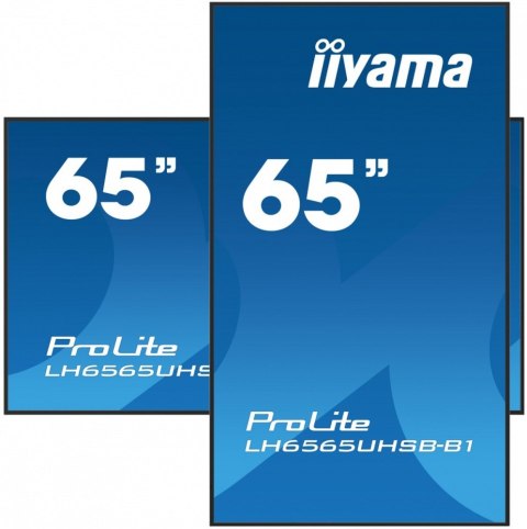IIYAMA *IIYAMA 65'LH6565UHSB-B1, 24/7,IPS,ANDROID.11,4K,800cd, iiSignage2, SDM, 2x HDMI, DP, 2x USB,2x 10W, RJ45, WiFi, 4/32GB, PIO IIYAMA *IIYAMA 65'LH6565UHSB-B1, 24/7,IPS,ANDROID.11,4K,800cd, iiSignage2, SDM, 2x HDMI, DP, 2x USB,2x 10W, RJ45, WiFi, 4/32GB, PIO