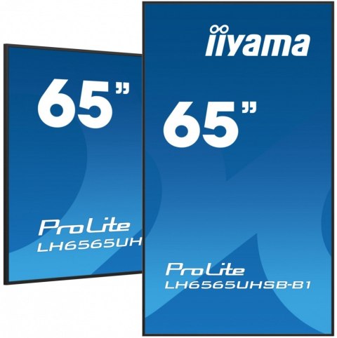 IIYAMA *IIYAMA 65'LH6565UHSB-B1, 24/7,IPS,ANDROID.11,4K,800cd, iiSignage2, SDM, 2x HDMI, DP, 2x USB,2x 10W, RJ45, WiFi, 4/32GB, PIO IIYAMA *IIYAMA 65'LH6565UHSB-B1, 24/7,IPS,ANDROID.11,4K,800cd, iiSignage2, SDM, 2x HDMI, DP, 2x USB,2x 10W, RJ45, WiFi, 4/32GB, PIO