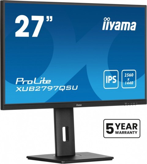 IIYAMA Monitor 27 cali XUB2797QSN-B2 IPS,QHD,USB-c Dock,HDMI /5y/ IIYAMA Monitor 27 cali XUB2797QSN-B2 IPS,QHD,USB-c Dock,HDMI /5y/