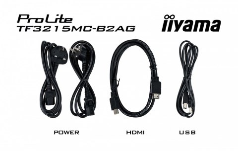 IIYAMA Monitor 32 cale TF3215MC-B2AG POJ.30PKT.VA.24/7.IP65, 500cd,VGA,HDMI, DP IIYAMA Monitor 32 cale TF3215MC-B2AG POJ.30PKT.VA.24/7.IP65, 500cd,VGA,HDMI, DP