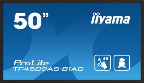 IIYAMA Monitor 50 cali TF5039AS-B1AG, VA,4K,HDMIx2,DP,RJ45,3xUSB,2x10W, ANDROID,24/7,IP65 IIYAMA Monitor 50 cali TF5039AS-B1AG, VA,4K,HDMIx2,DP,RJ45,3xUSB,2x10W, ANDROID,24/7,IP65