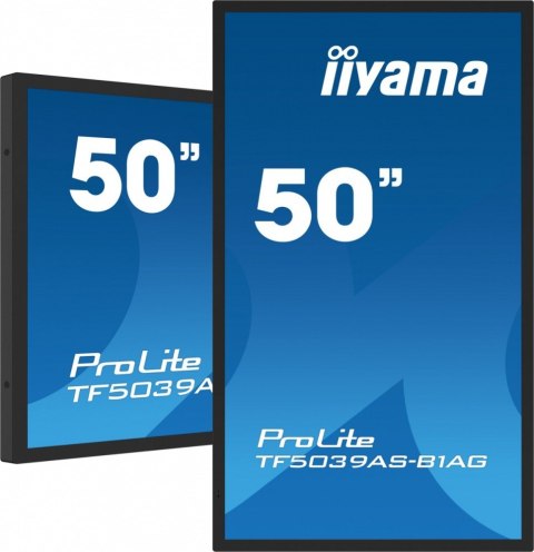 IIYAMA Monitor 50 cali TF5039AS-B1AG, VA,4K,HDMIx2,DP,RJ45,3xUSB,2x10W, ANDROID,24/7,IP65 IIYAMA Monitor 50 cali TF5039AS-B1AG, VA,4K,HDMIx2,DP,RJ45,3xUSB,2x10W, ANDROID,24/7,IP65