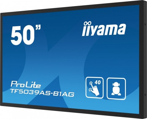 IIYAMA Monitor 50 cali TF5039AS-B1AG, VA,4K,HDMIx2,DP,RJ45,3xUSB,2x10W, ANDROID,24/7,IP65 IIYAMA Monitor 50 cali TF5039AS-B1AG, VA,4K,HDMIx2,DP,RJ45,3xUSB,2x10W, ANDROID,24/7,IP65