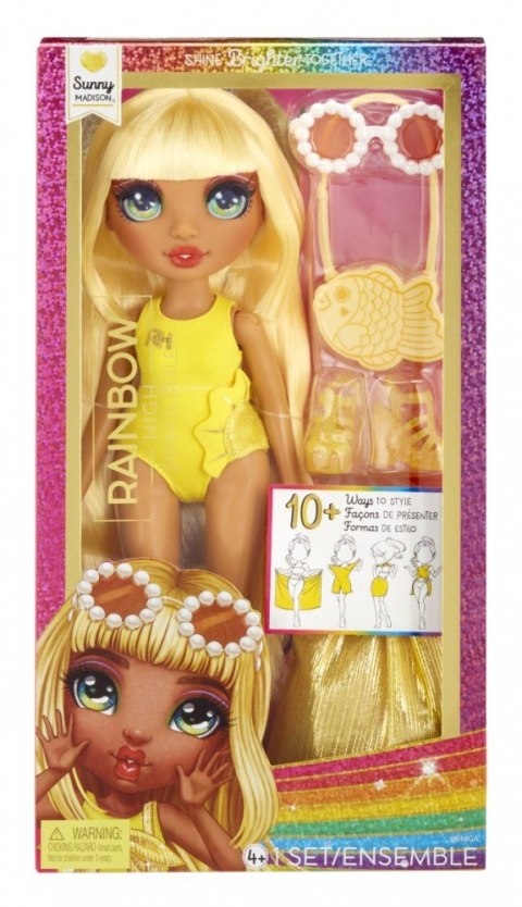 MGA Lalka Rainbow High Swim Style Sunny Yellow MGA Lalka Rainbow High Swim Style Sunny Yellow