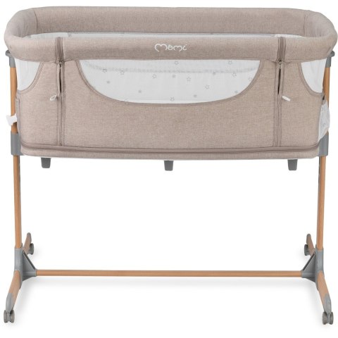 MoMi Łóżeczko dostawne SMART BED beżowe MoMi Łóżeczko dostawne SMART BED beżowe