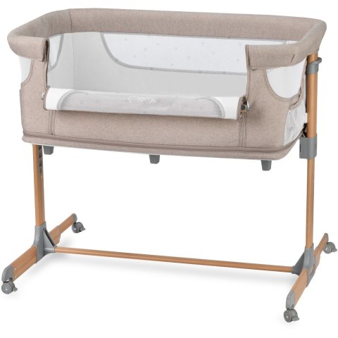 MoMi Łóżeczko dostawne SMART BED beżowe MoMi Łóżeczko dostawne SMART BED beżowe