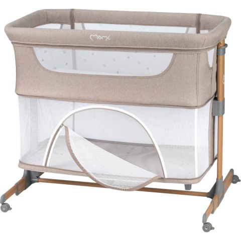 MoMi Łóżeczko dostawne SMART BED beżowe MoMi Łóżeczko dostawne SMART BED beżowe
