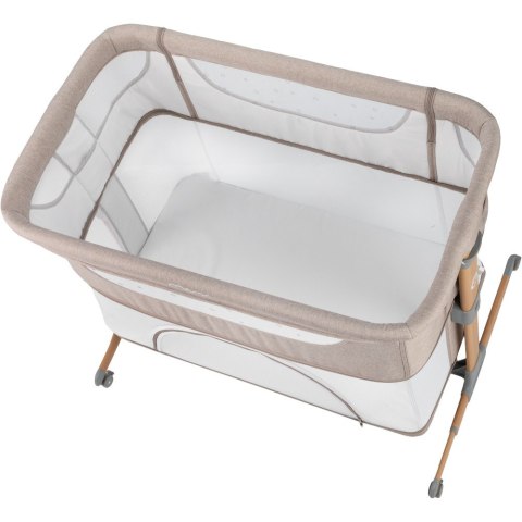 MoMi Łóżeczko dostawne SMART BED beżowe MoMi Łóżeczko dostawne SMART BED beżowe