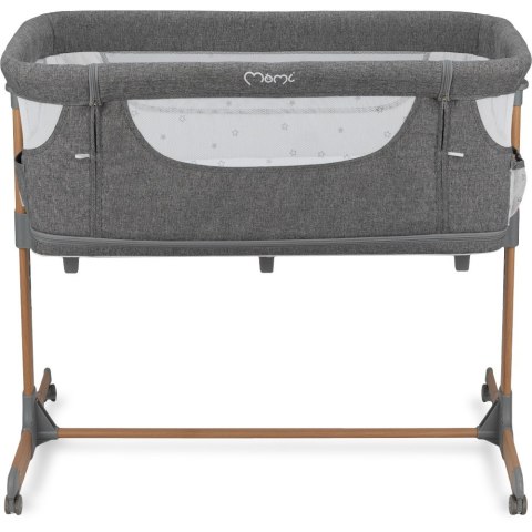 MoMi Łóżeczko dostawne SMART BED szare MoMi Łóżeczko dostawne SMART BED szare