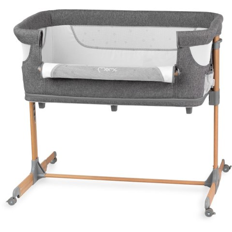 MoMi Łóżeczko dostawne SMART BED szare MoMi Łóżeczko dostawne SMART BED szare