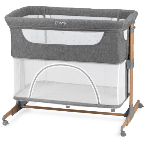 MoMi Łóżeczko dostawne SMART BED szare MoMi Łóżeczko dostawne SMART BED szare