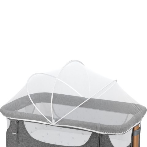 MoMi Łóżeczko dostawne SMART BED szare MoMi Łóżeczko dostawne SMART BED szare