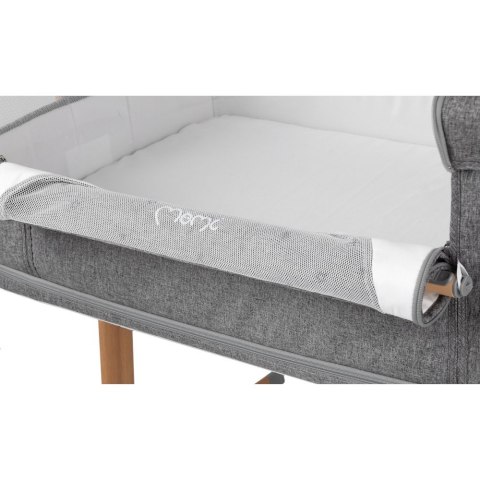 MoMi Łóżeczko dostawne SMART BED szare MoMi Łóżeczko dostawne SMART BED szare