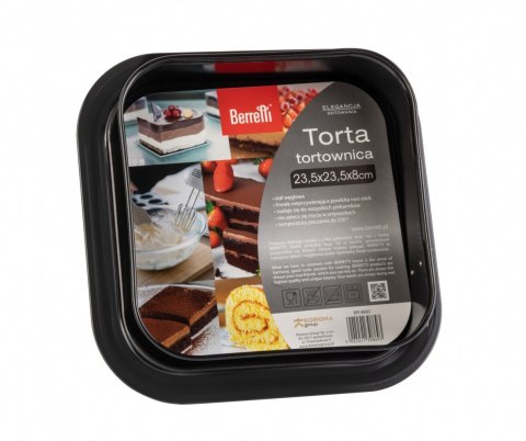 Berretti Tortownica kwadratowa 23.5 cm Torta Berretti Tortownica kwadratowa 23.5 cm Torta