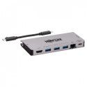 Eaton Stacja dokująca USB-C 4K HDMI, USB 3.2 Gen 1, koncentrator USB-A, GbE, karta pamięci, ładowanie PD 100 W, odłączany przewód U442