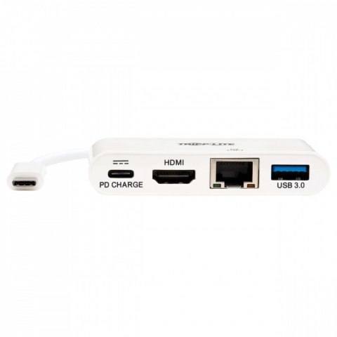Eaton Wieloportowy adapter USB-C 4K HDMI, port USB-A, GbE, ładowanie PD 60 W, HDCP U444-06N-H4GU-C Biały Eaton Wieloportowy adapter USB-C 4K HDMI, port USB-A, GbE, ładowanie PD 60 W, HDCP U444-06N-H4GU-C Biały