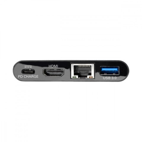 Eaton Wieloportowy adapter USB-C 4K HDMI, port USB-A, GbE, ładowanie PD 60 W, HDCP U444-06N-H4GUBC Czarny Eaton Wieloportowy adapter USB-C 4K HDMI, port USB-A, GbE, ładowanie PD 60 W, HDCP U444-06N-H4GUBC Czarny