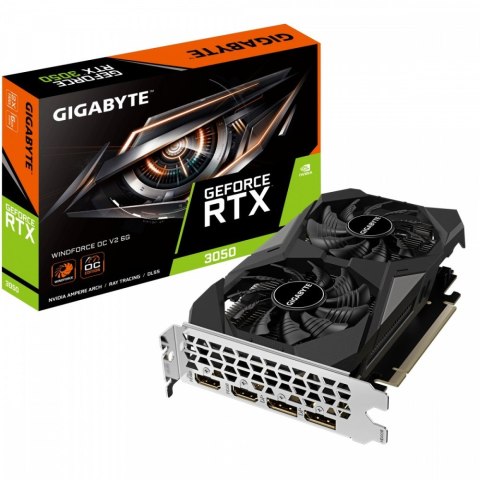 Gigabyte Karta graficzna GeForce RTX 3050 WINDFORCE OC V2 6GB GDDR6 96bit 2DP/2HDMI Gigabyte Karta graficzna GeForce RTX 3050 WINDFORCE OC V2 6GB GDDR6 96bit 2DP/2HDMI