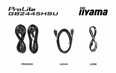 IIYAMA Monitor 23,8 cala GB2445HSU-B2 IPS,FHD,100Hz,1ms,2xUSB,300cd IIYAMA Monitor 23,8 cala GB2445HSU-B2 IPS,FHD,100Hz,1ms,2xUSB,300cd