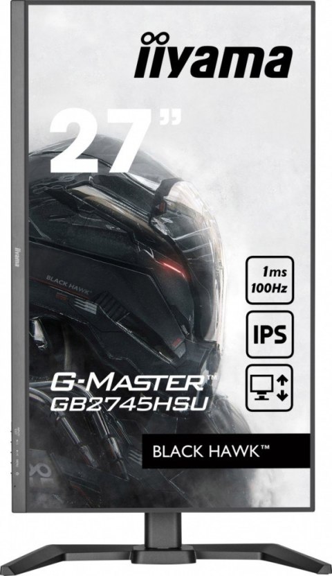 IIYAMA Monitor 27 cali GB2745HSU-B2 IPS,FHD,100Hz,1ms,2xUSB,300cd IIYAMA Monitor 27 cali GB2745HSU-B2 IPS,FHD,100Hz,1ms,2xUSB,300cd