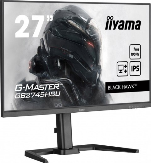 IIYAMA Monitor 27 cali GB2745HSU-B2 IPS,FHD,100Hz,1ms,2xUSB,300cd IIYAMA Monitor 27 cali GB2745HSU-B2 IPS,FHD,100Hz,1ms,2xUSB,300cd