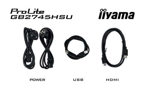 IIYAMA Monitor 27 cali GB2745HSU-B2 IPS,FHD,100Hz,1ms,2xUSB,300cd IIYAMA Monitor 27 cali GB2745HSU-B2 IPS,FHD,100Hz,1ms,2xUSB,300cd