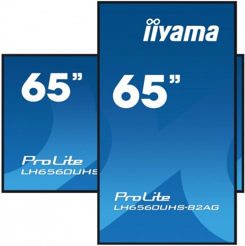 IIYAMA Monitor wielkoformatowy 65 cali LH6560UHS-B2A 24/7,500cd,4K,VA,Wifi IIYAMA Monitor wielkoformatowy 65 cali LH6560UHS-B2A 24/7,500cd,4K,VA,Wifi