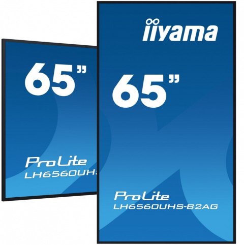 IIYAMA Monitor wielkoformatowy 65 cali LH6560UHS-B2A 24/7,500cd,4K,VA,Wifi IIYAMA Monitor wielkoformatowy 65 cali LH6560UHS-B2A 24/7,500cd,4K,VA,Wifi