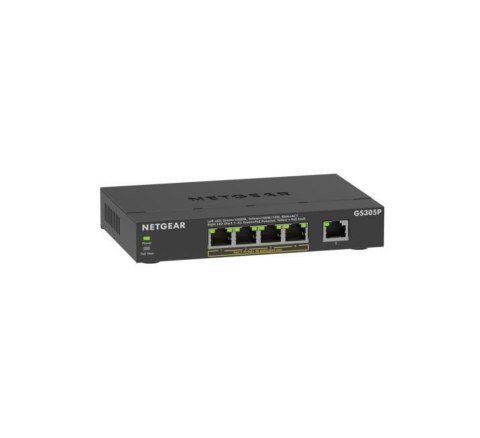Netgear Przełącznik niezarządzalny GS305P-300EUS PoE+ Gigabit 5-portowy SOHO z serii 300 Netgear Przełącznik niezarządzalny GS305P-300EUS PoE+ Gigabit 5-portowy SOHO z serii 300