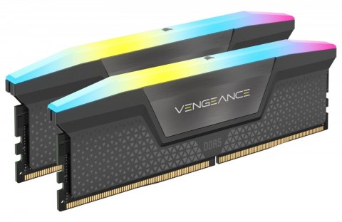 Corsair Pamięć DDR5 Vengeance RGB 32GB/6400(2*16GB) CL32 AMD EXPO & Intel XMP Corsair Pamięć DDR5 Vengeance RGB 32GB/6400(2*16GB) CL32 AMD EXPO & Intel XMP