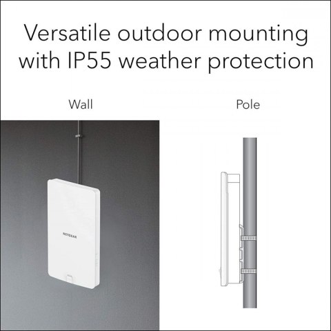 Netgear Punkt dostępowy WAX610Y AP WiFi 6 AX1800 outdoor Netgear Punkt dostępowy WAX610Y AP WiFi 6 AX1800 outdoor